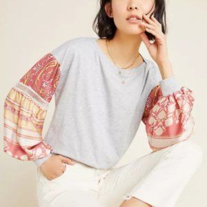 Anthropologie Ryder Puff-Sleeved Sweatshirt